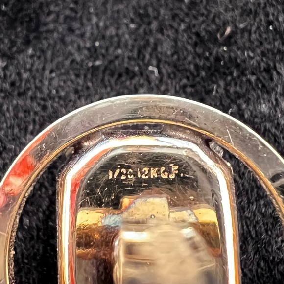 Destino Vintage Blue Stone Cuff Links with Pin - Picture 4 of 6